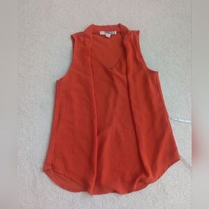 Sleeveless Orange Women's Top